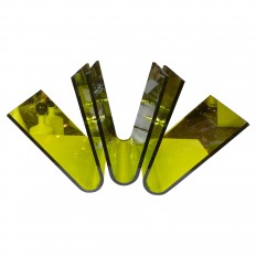 Lucite fan form magazine rack